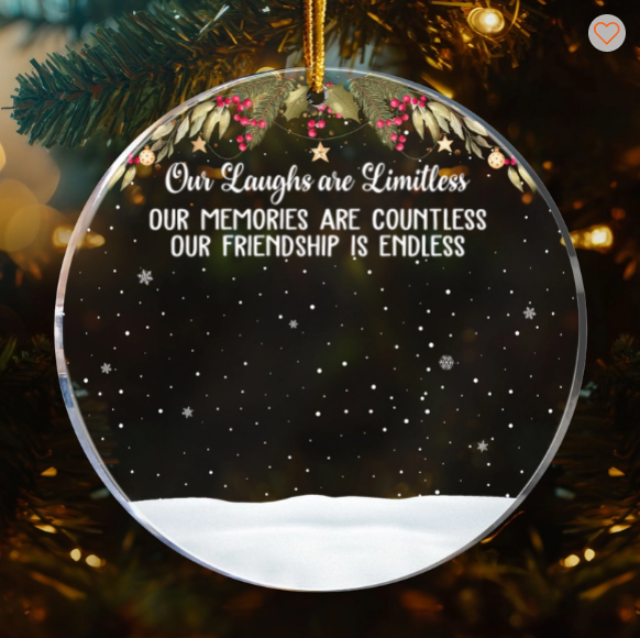 Friends We Never Walk Alone - Personalized Acrylic Ornament