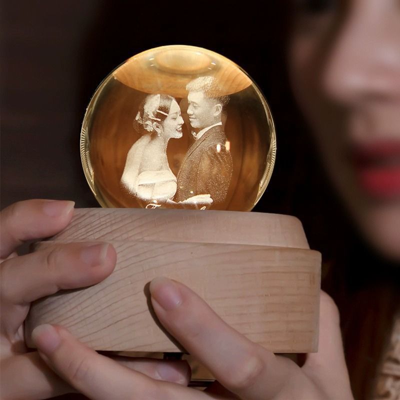 Birthday commemorative gift DIY music crystal ball