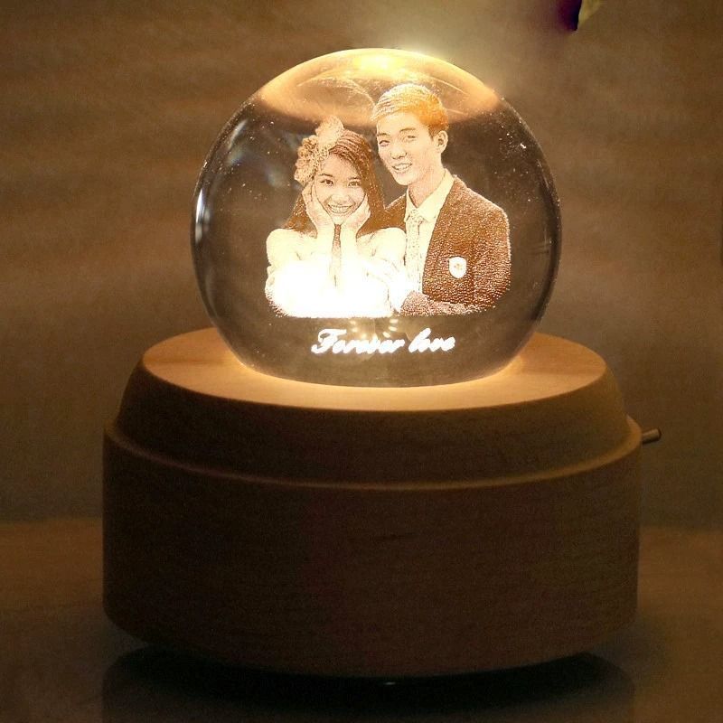 Birthday commemorative gift DIY music crystal ball