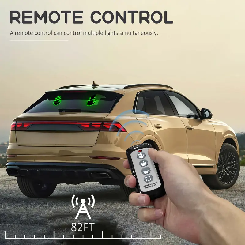 Automotive decorative gesture light