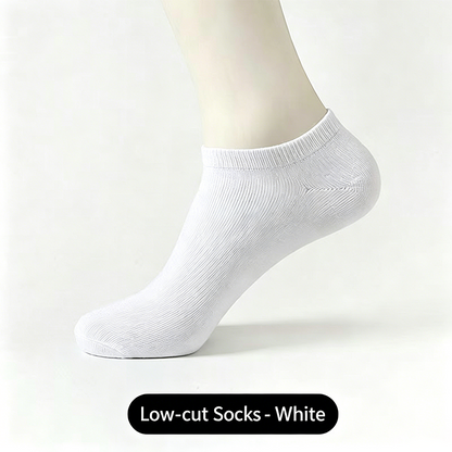 Premium pure cotton low-cut socks (10 pairs for only $15.99)