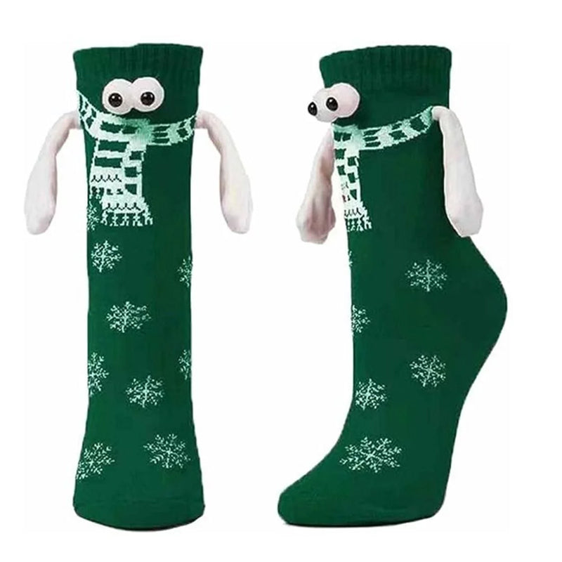 Cute Christmas socks with magnets