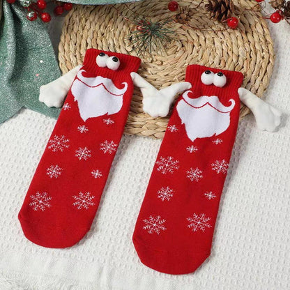 Cute Christmas socks with magnets