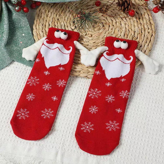 Cute Christmas socks with magnets