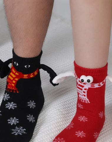 Cute Christmas socks with magnets