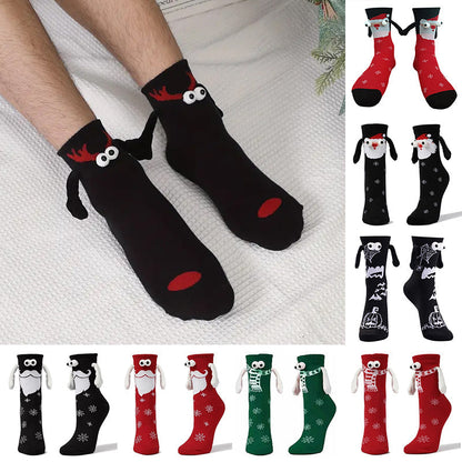 Cute Christmas socks with magnets