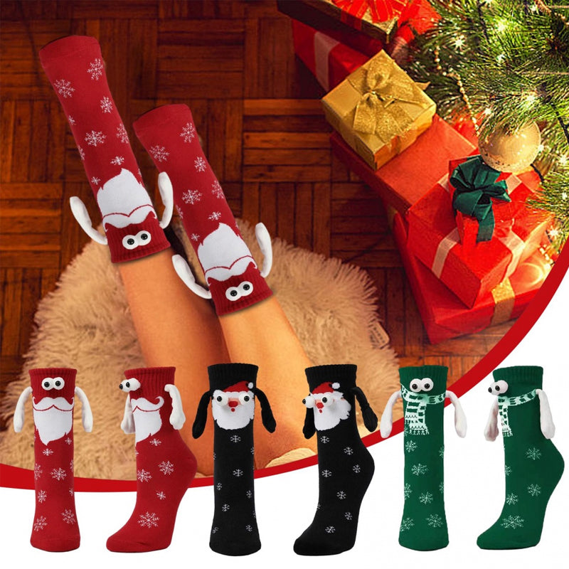 Cute Christmas socks with magnets
