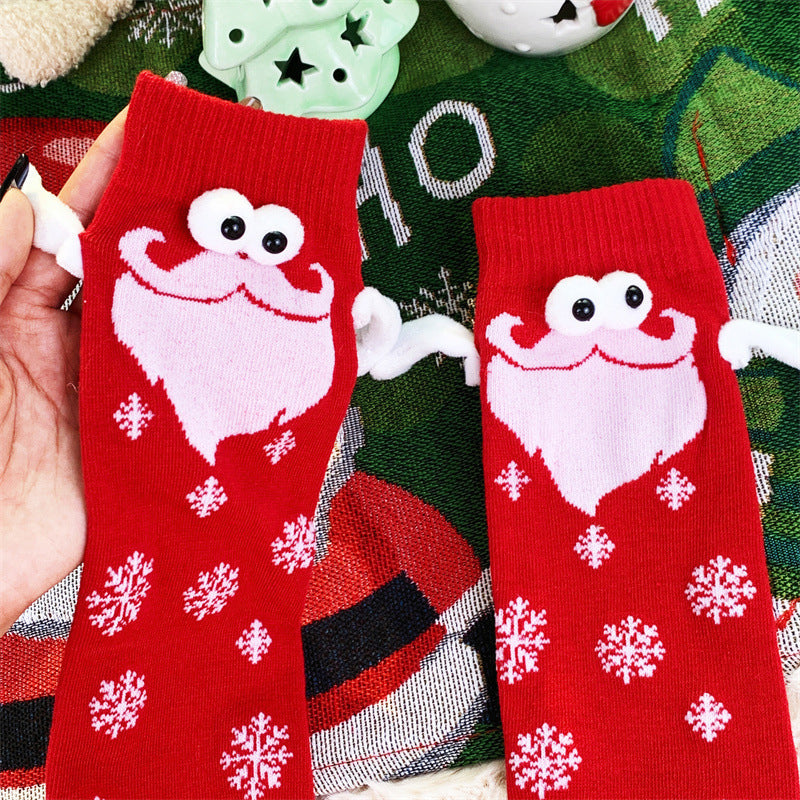 Cute Christmas socks with magnets