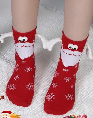 Cute Christmas socks with magnets