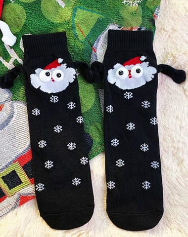 Cute Christmas socks with magnets