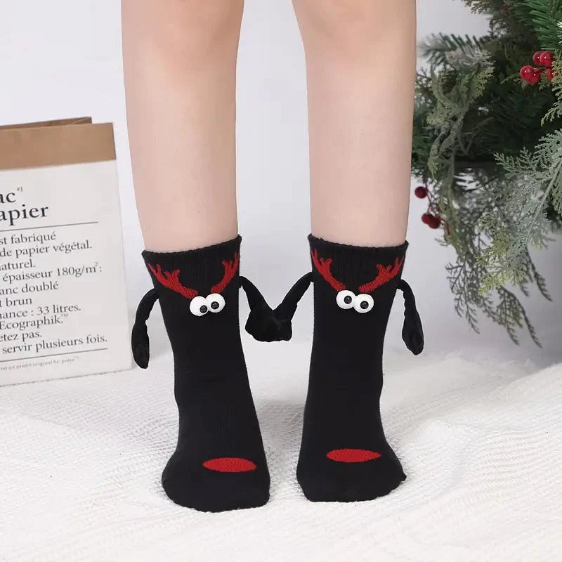 Cute Christmas socks with magnets