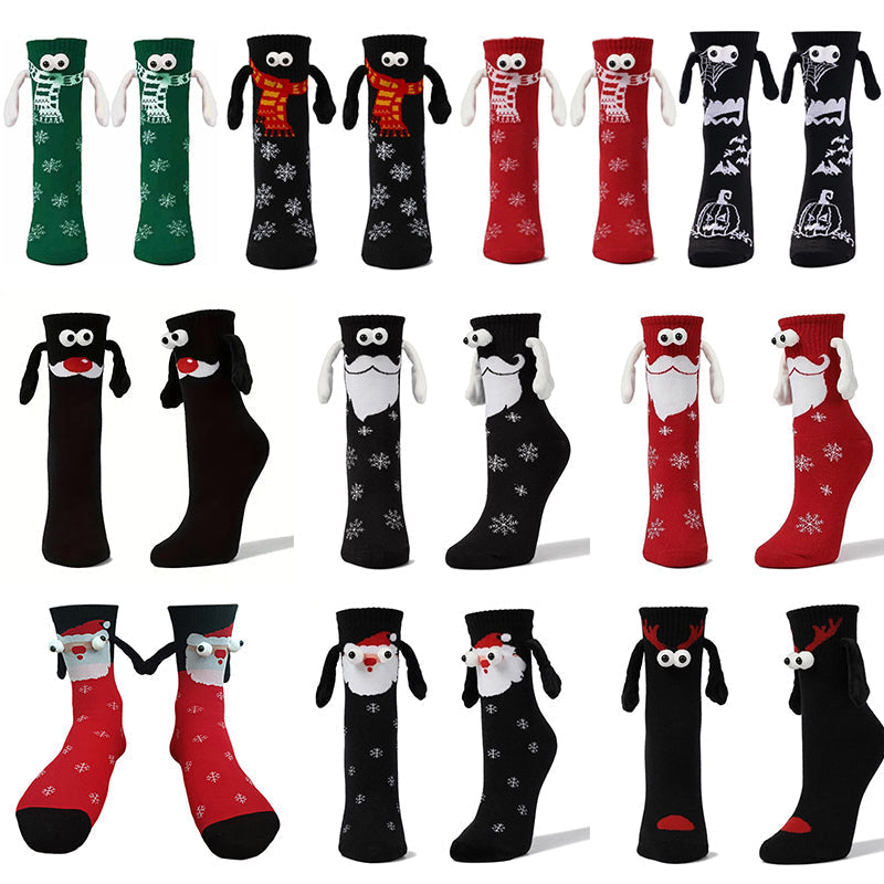 Cute Christmas socks with magnets