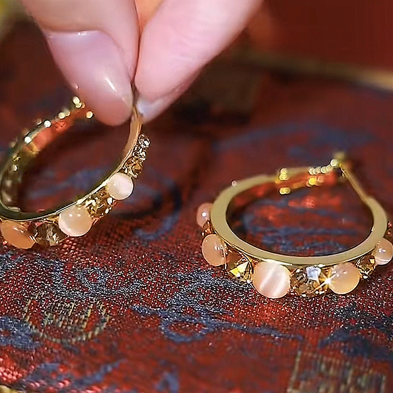 Exquisite Cat's Eye Earrings