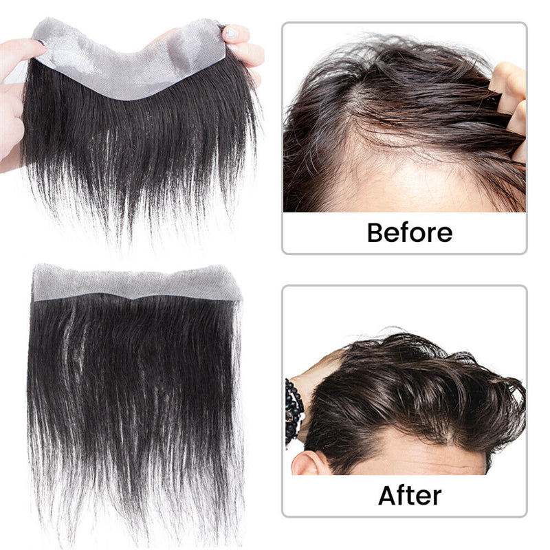Men's Hairline Toupee 100 Human Hair