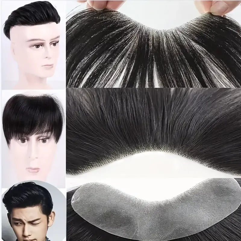 Men's Hairline Toupee 100 Human Hair