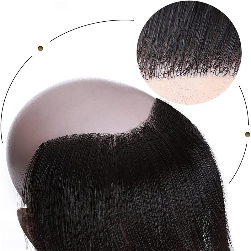 Men's Hairline Toupee 100 Human Hair