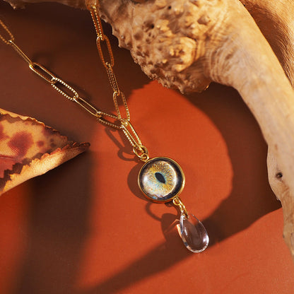 Custom made pet eye necklace