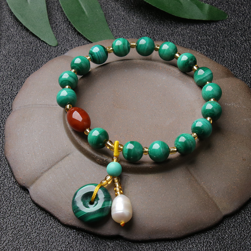 Malachite ? agate Bracelet