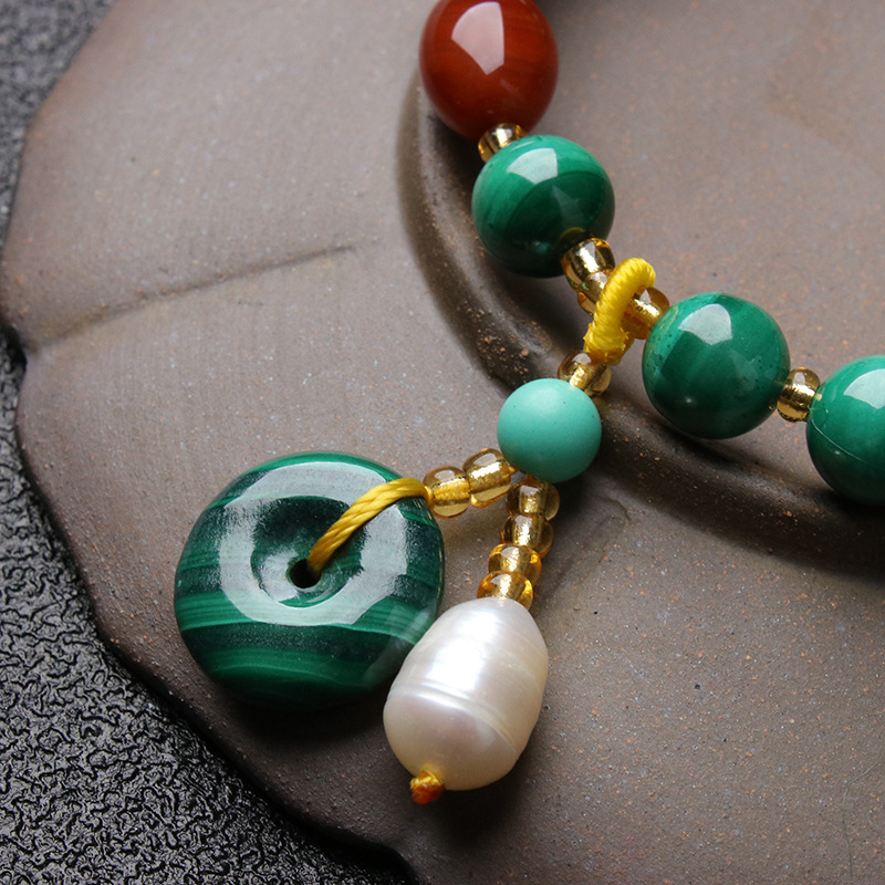Malachite ? agate Bracelet