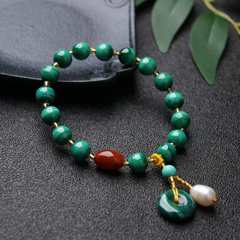 Malachite ? agate Bracelet