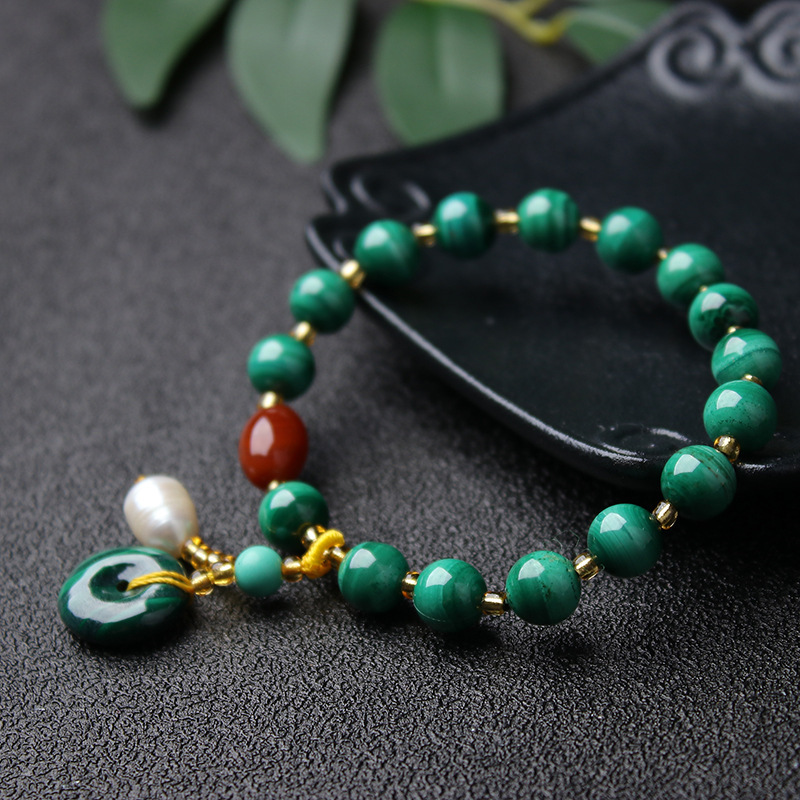 Malachite ? agate Bracelet