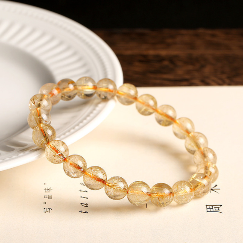 The Golden Purification ? Titanium crystal Bracelet
