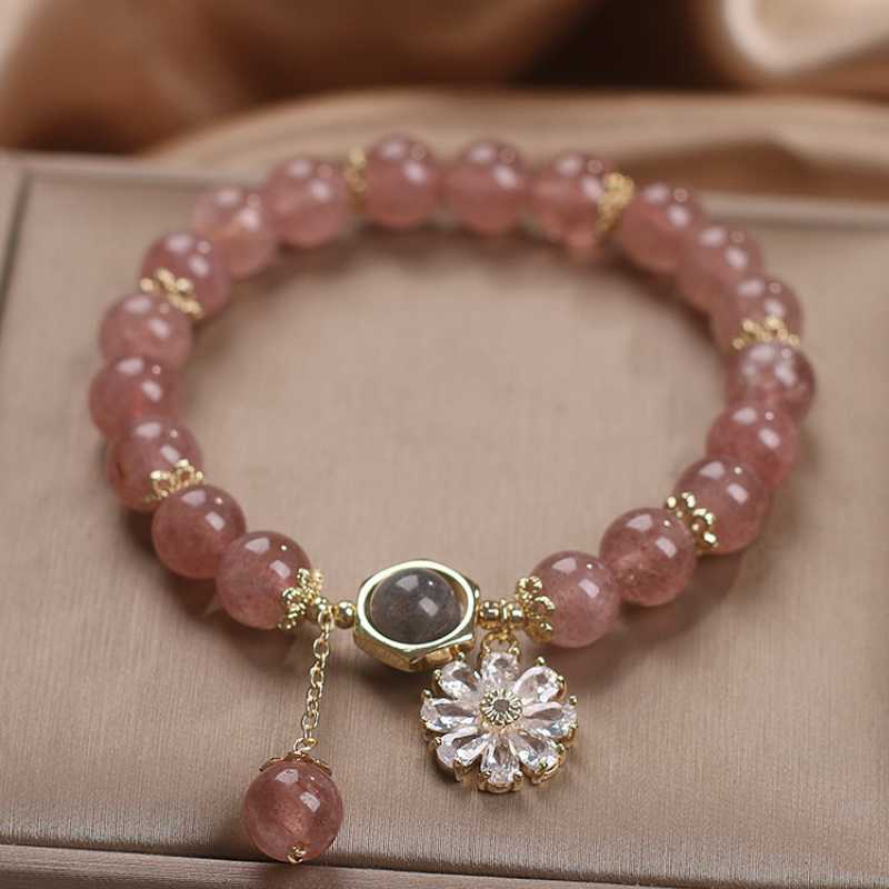Daisy ? Strawberry Crystal Bracelet