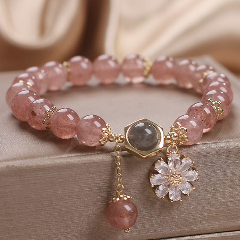 Daisy ? Strawberry Crystal Bracelet