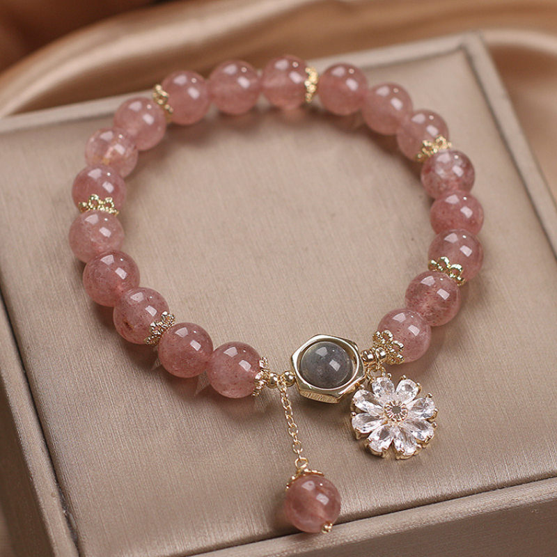 Daisy ? Strawberry Crystal Bracelet