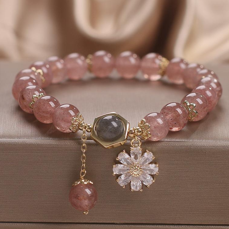 Daisy ? Strawberry Crystal Bracelet