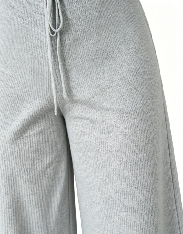 Sexy Casual Straight Leg Ribbed Knit Pants
