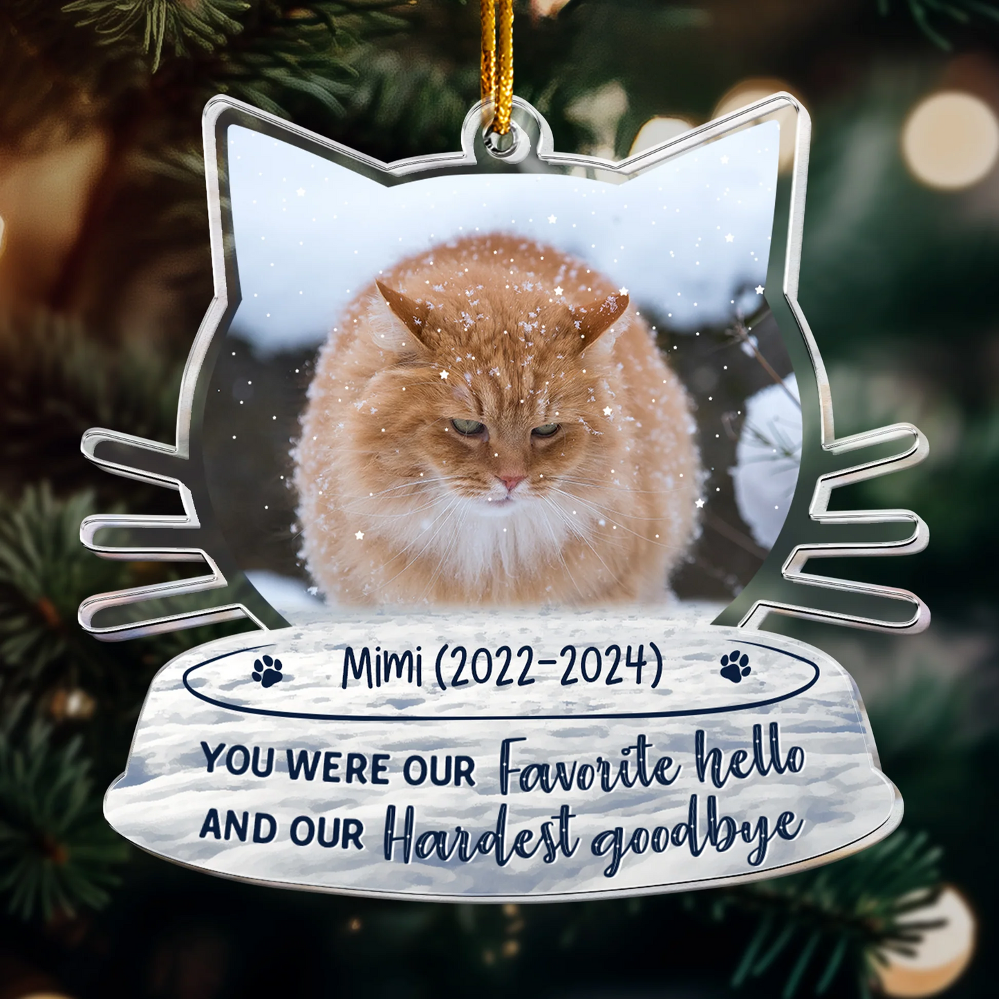 Loss Of Loved One I'm Always With You - Personalized Acrylic Photo Ornament