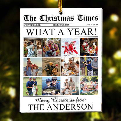 Personalized Acrylic Photo Ornament