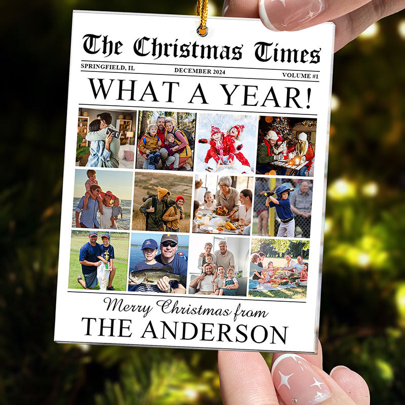 Personalized Acrylic Photo Ornament