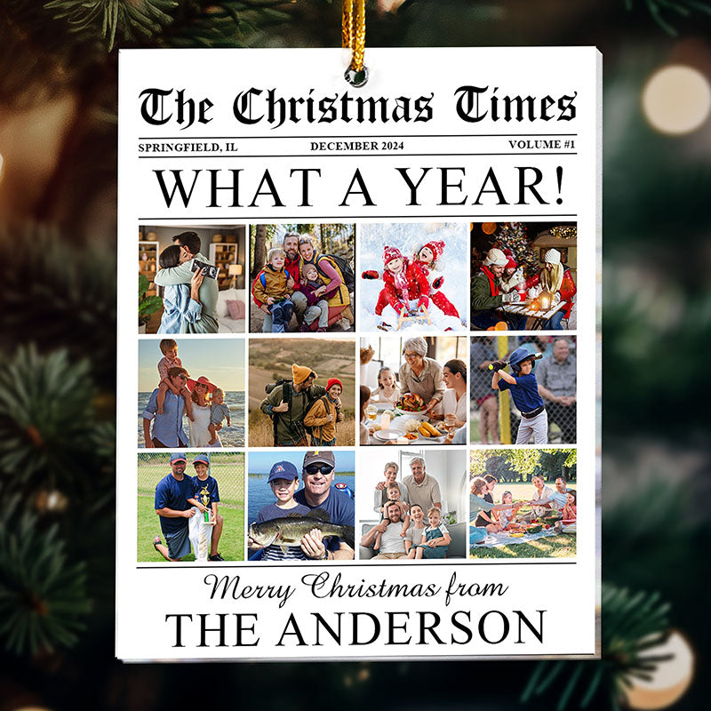 Personalized Acrylic Photo Ornament