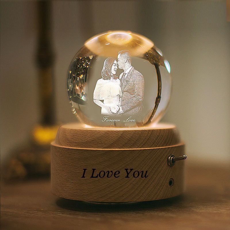 Birthday commemorative gift DIY music crystal ball