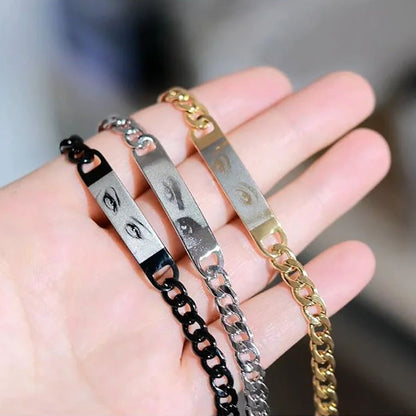 Custom Laser Engraved Photo Bracelet