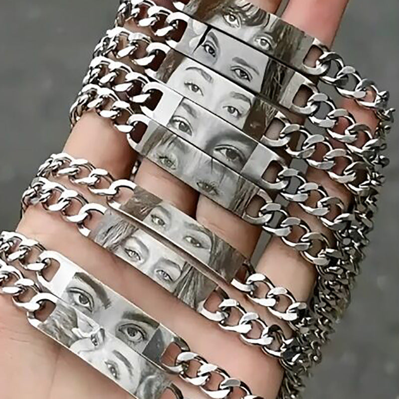 Custom Laser Engraved Photo Bracelet