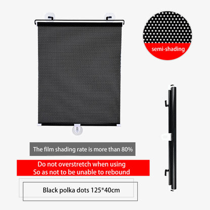No punching retractable sunshades