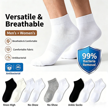 Premium pure cotton low-cut socks (10 pairs for only $15.99)