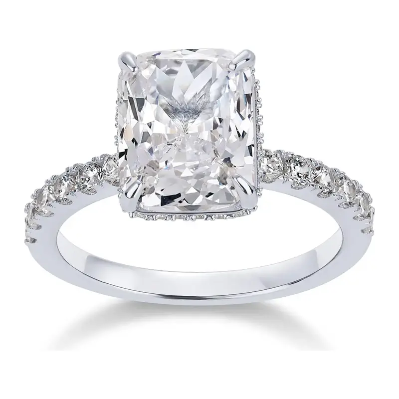 14K Gold-Plated 3.5ct Emerald Ring