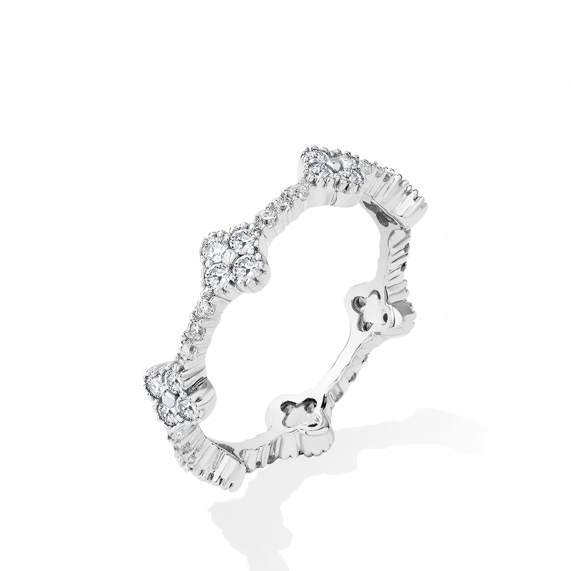 "Eternity" Series Round Moissanite Ring