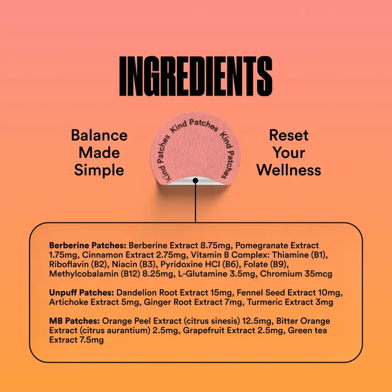 Nixlin™ Patch Metabolism Trio Set, with natural ingredients, promotes metabolism.