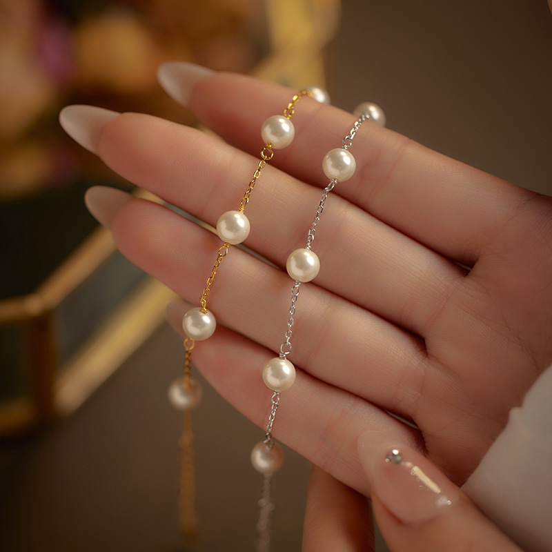 「Starry Pearl」S925 Silver Starry Shell Pearl Bracelet