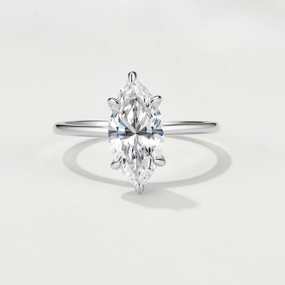 Crystal of Love – Faceted Moissanite Ring