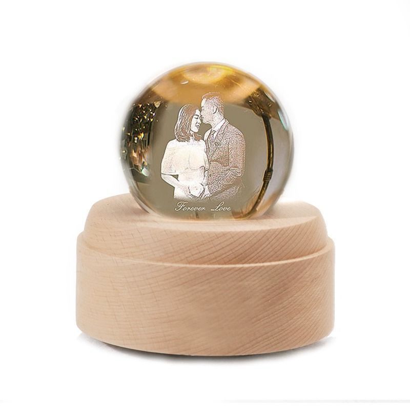 Birthday commemorative gift DIY music crystal ball