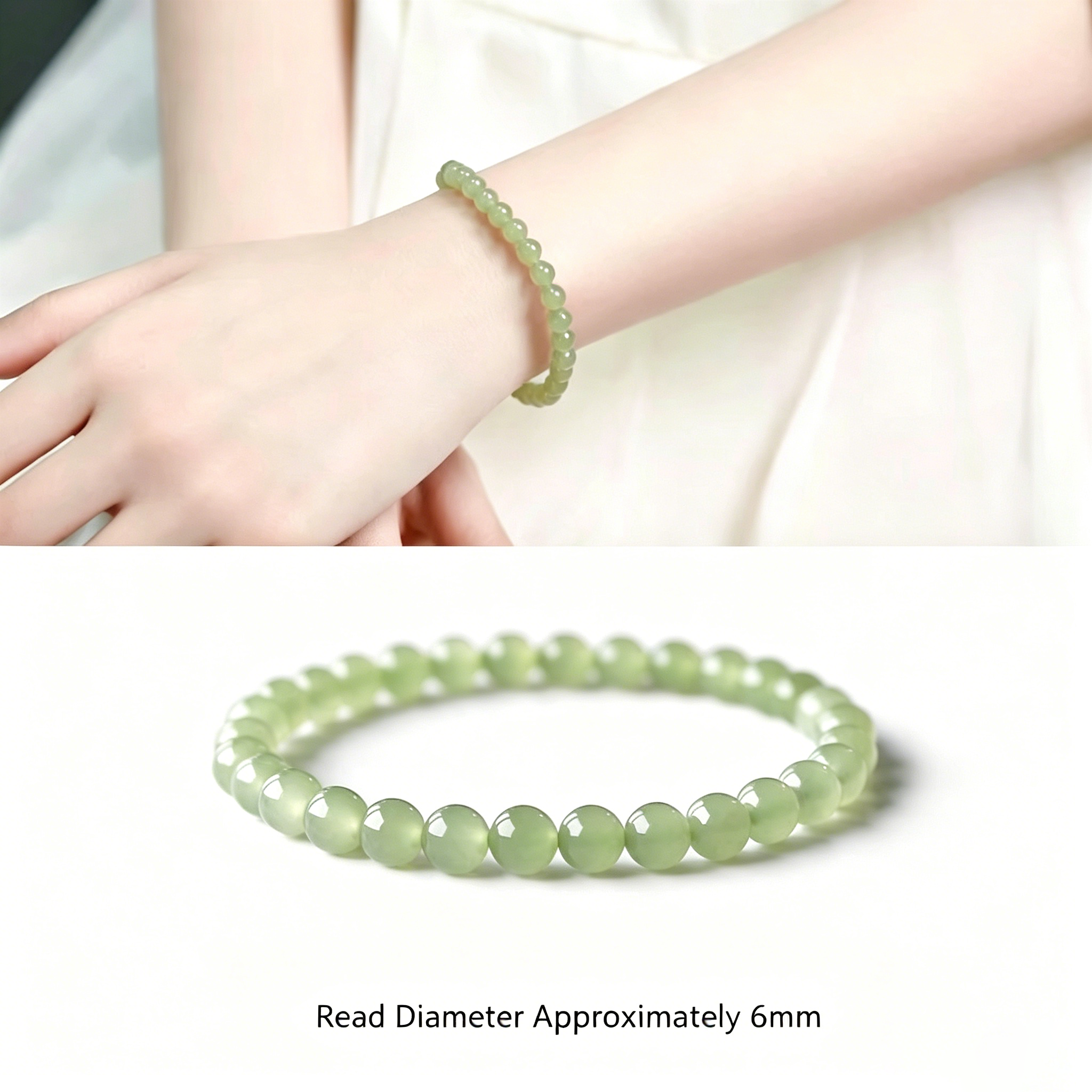 「First Rain」Hetian Jade Bracelet