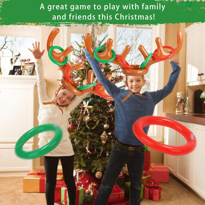 Christmas Reindeer Antler Ring Toss Game