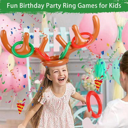 Christmas Reindeer Antler Ring Toss Game