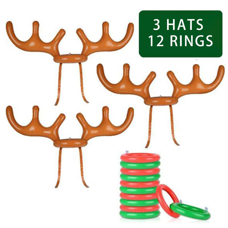 Christmas Reindeer Antler Ring Toss Game